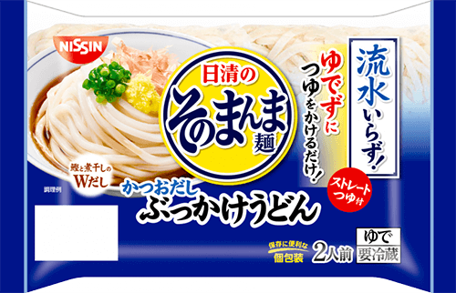 日清のそのまんま麺　かつおだしぶっかけうどん