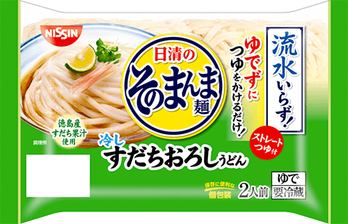 日清のそのまんま麺　冷しすだちおろしうどん
